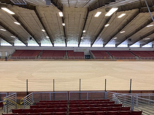 East and West facing Arena Grandstands