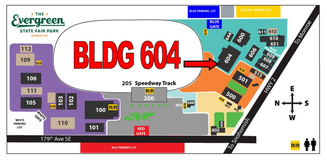 Map showing location of building 604