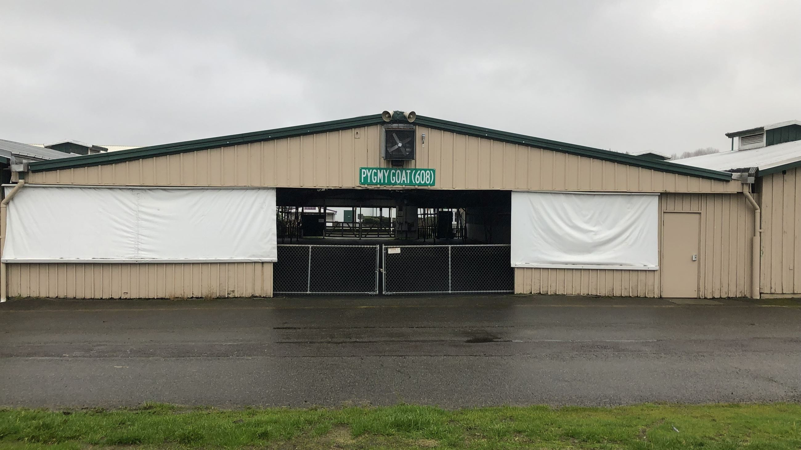 South entrance to Pygmy Goat Barn
